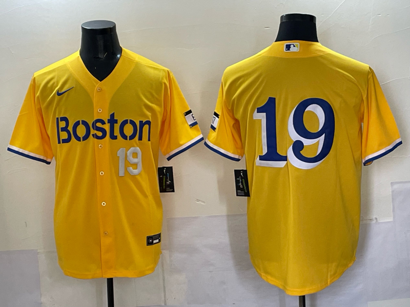 Men 2025 Boston Red Sox #19 Anthony yellow Nike MLB Jersey 005